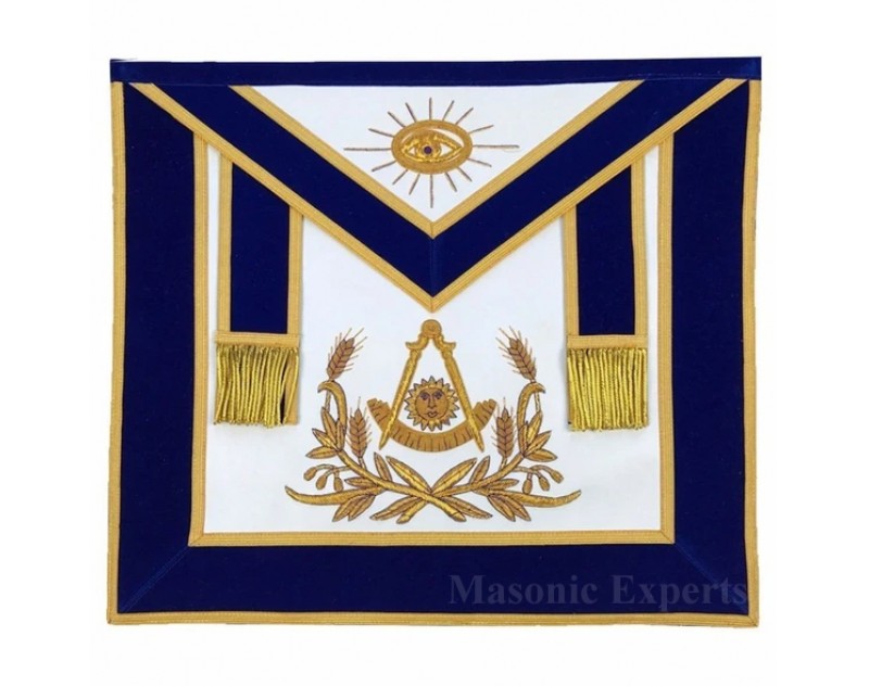 Masonic Past Master Bullion Embroidery Apron 
