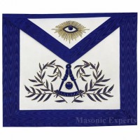 Masonic Past Master Apron Hand Silk Embroidery