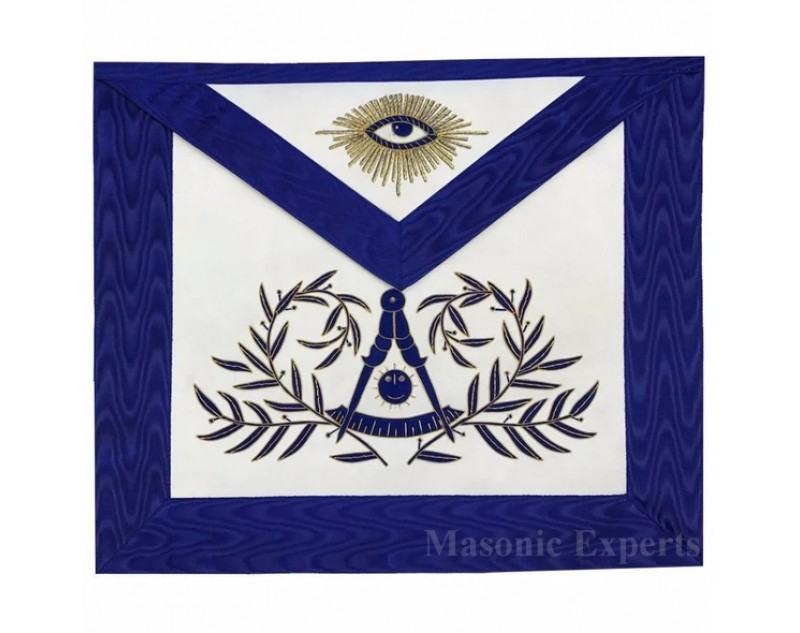 Masonic Past Master Apron Hand Silk Embroidery