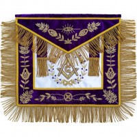 Masonic Grand Lodge Master Mason Apron Hand Embroidery