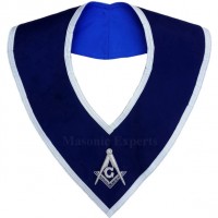 Masonic Master Mason Collar Gold on Blue Velvet