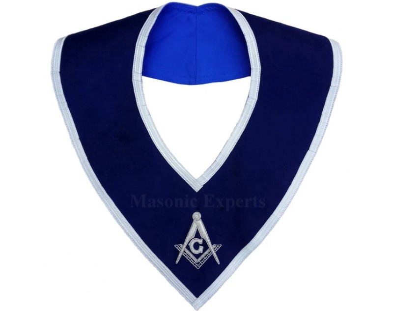 Masonic Master Mason Collar Gold on Blue Velvet
