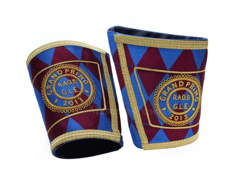 Masonic Gauntlets Cuffs - Embroidered