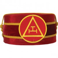 Royal Arch Masonic Triple Tau Cap Red