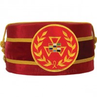 Royal Arch Grand Past High Priest PHP Wreath Cap Red