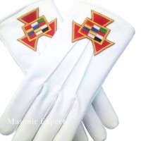 Soft Leather Masonic Gloves Past High Priest PHP Embroidery