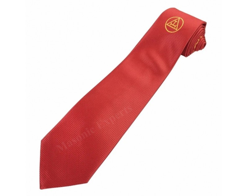 Masonic 100% silk Royal Arch RA Silk Tie with embroidery Logo