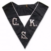 Masonic Collar 30th degree - Hand embroidery