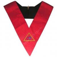 Masonic Memphis Misraim Hand Embroidered Collar - 90 Degree