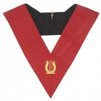Masonic AASR collar 18th degree - Knight Rose Croix - Musician
